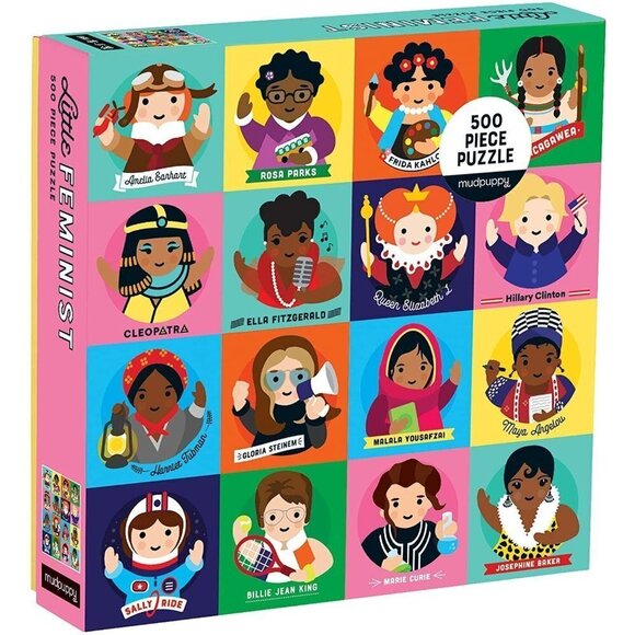 MudPuppy Little 500 Piece Family Puzzle , Feminists - Picture 2 of 10